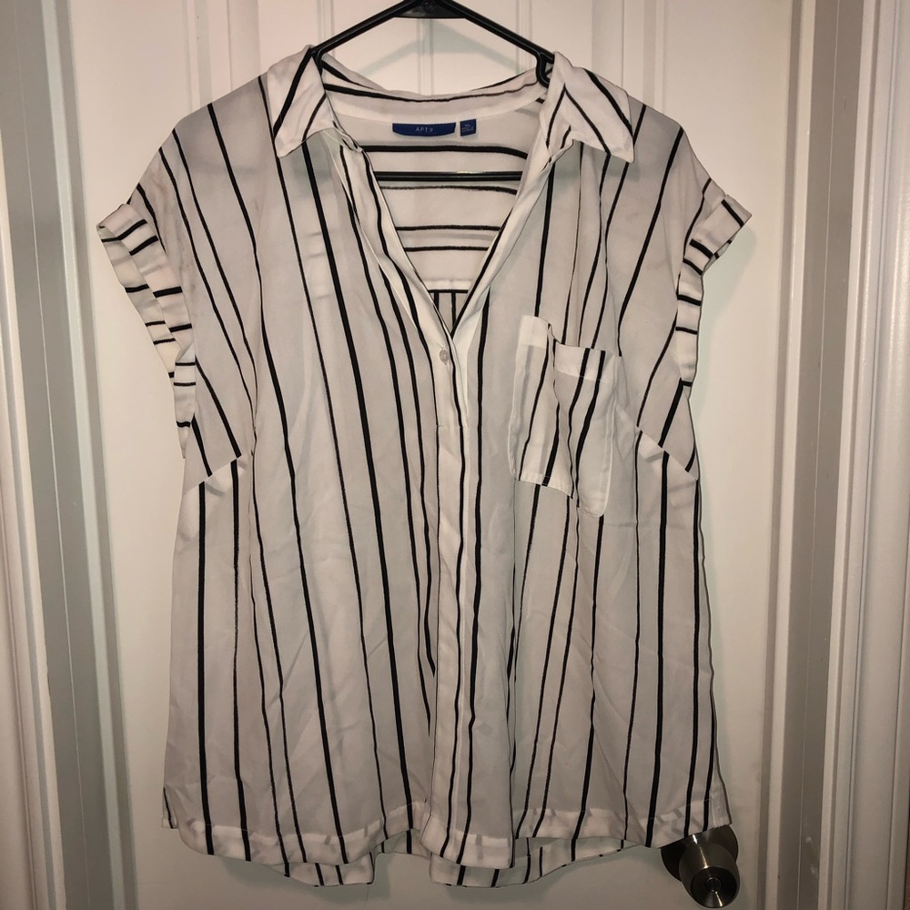 Sheer Black & White Top